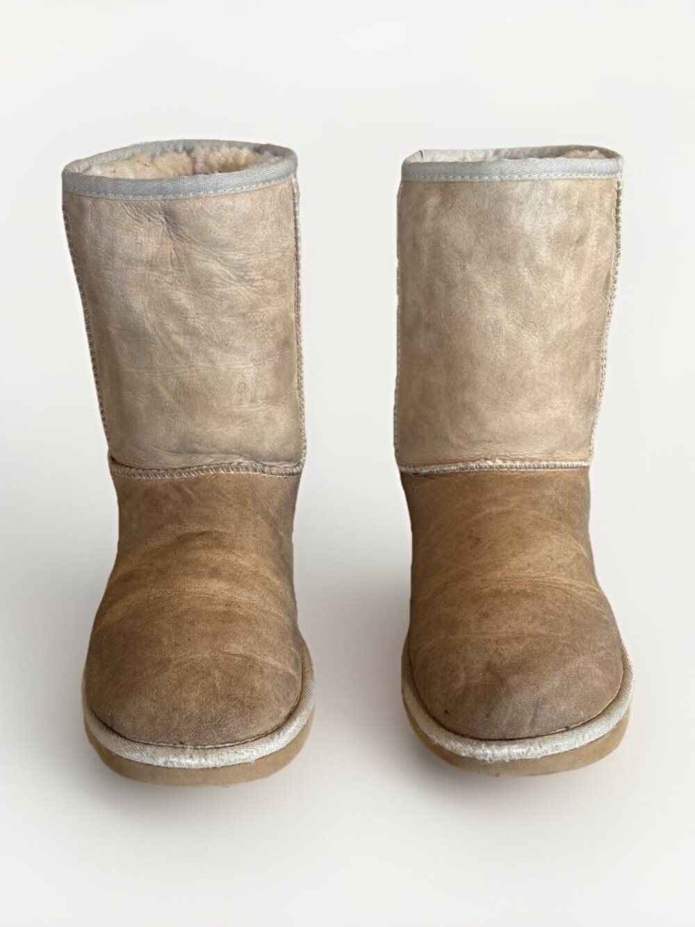 UGG Australia 5825 Womens Classic Mid Calf Boots Suede Sheepskin Chestnut Size 7 - Picture 5 of 11
